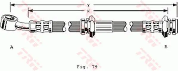 Handler.Part Brake hose TRW PHD169 1