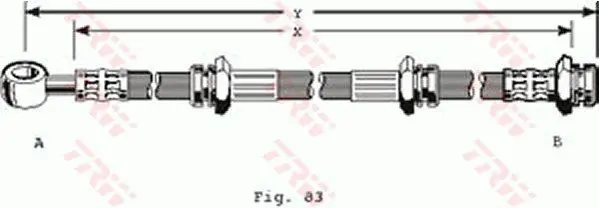 Handler.Part Brake hose TRW PHD171 1