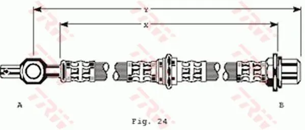 Handler.Part Brake hose TRW PHD176 1