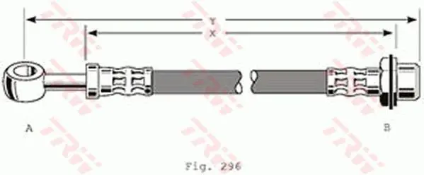 Handler.Part Brake hose TRW PHD193 1