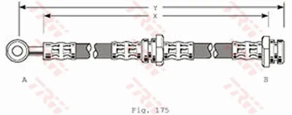 Handler.Part Brake hose TRW PHD215 1