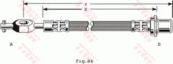 Handler.Part Brake hose TRW PHD235 1