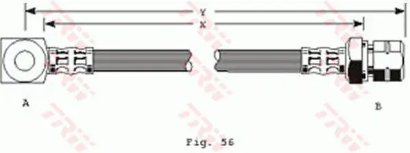 Handler.Part Brake hose TRW PHD243 1