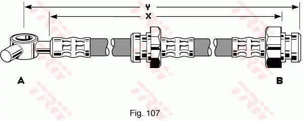 Handler.Part Brake hose TRW PHD247 1