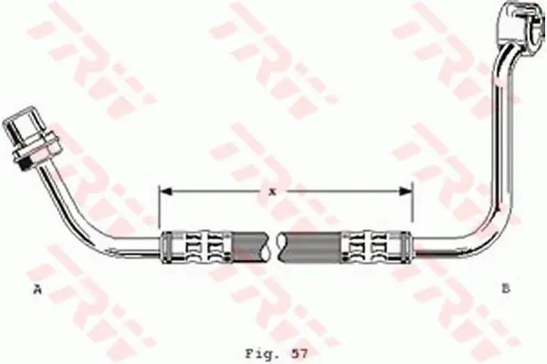 Handler.Part Brake hose TRW PHD250 1