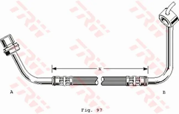 Handler.Part Brake hose TRW PHD253 1