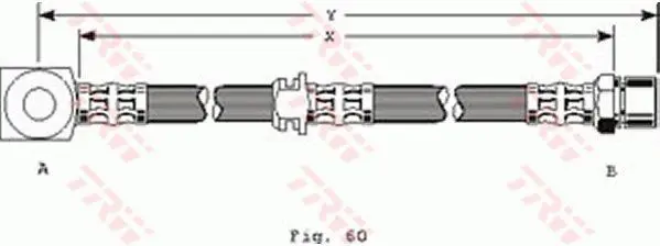 Handler.Part Brake hose TRW PHD267 1