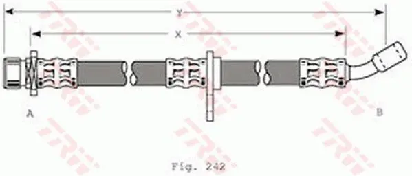 Handler.Part Brake hose TRW PHD278 1