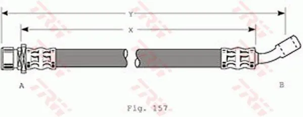 Handler.Part Brake hose TRW PHD356 1