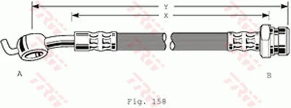 Handler.Part Brake hose TRW PHD357 1