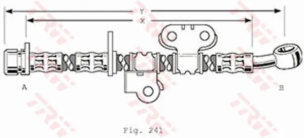 Handler.Part Brake hose TRW PHD375 1