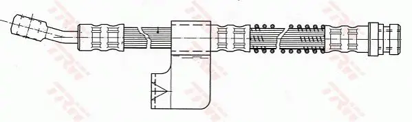 Handler.Part Brake hose TRW PHD754 1