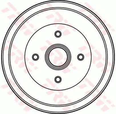 Handler.Part Brake drum TRW DB4019 1