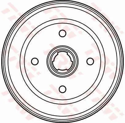 Handler.Part Brake drum TRW DB4030 1