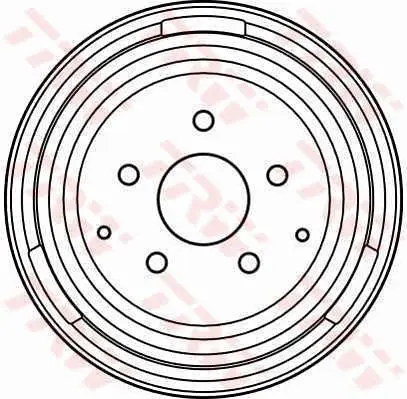 Handler.Part Brake drum TRW DB4080 1