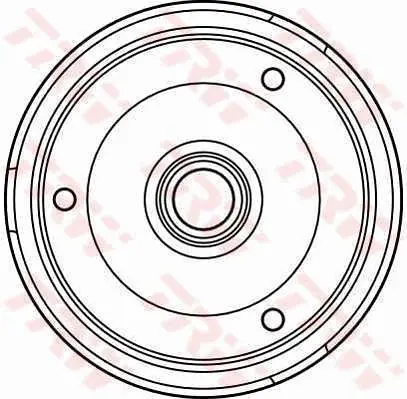 Handler.Part Brake drum TRW DB4119 1