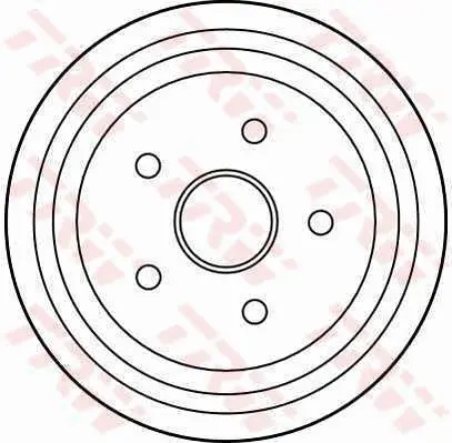 Handler.Part Brake drum TRW DB4145 1