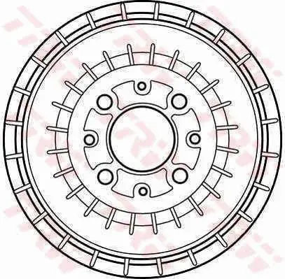 Handler.Part Brake Drum TRW DB4171 1