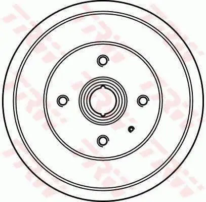 Handler.Part Brake drum TRW DB4247 1