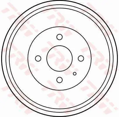 Handler.Part Brake drum TRW DB4248 1