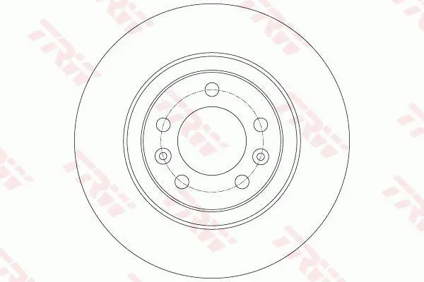 Handler.Part Brake disc TRW DF6134 1