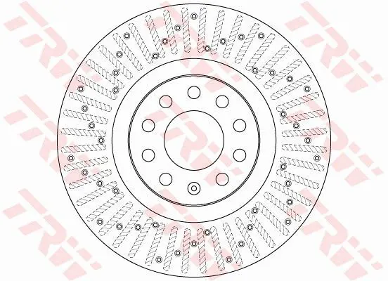 Handler.Part Brake disc TRW DF6189S 1