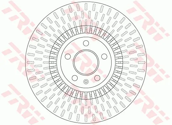 Handler.Part Brake disc TRW DF6216 1