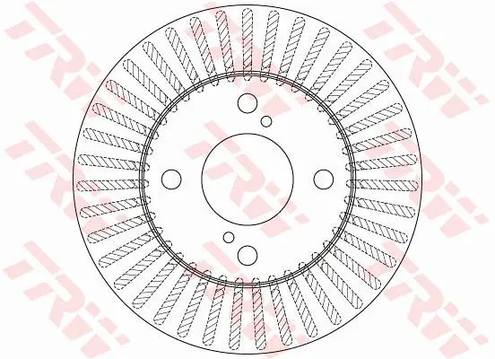 Handler.Part Brake disc TRW DF6227 1