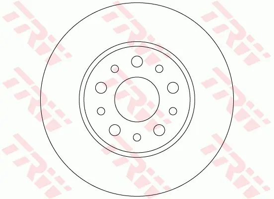 Handler.Part Brake disc TRW DF6228 1