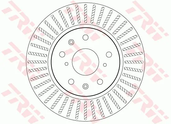 Handler.Part Brake disc TRW DF7398 1