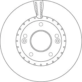 Handler.Part Brake disc TRW DF6628 1