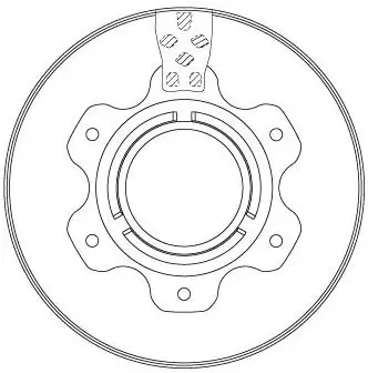 Handler.Part Brake disc TRW DF6743S 2