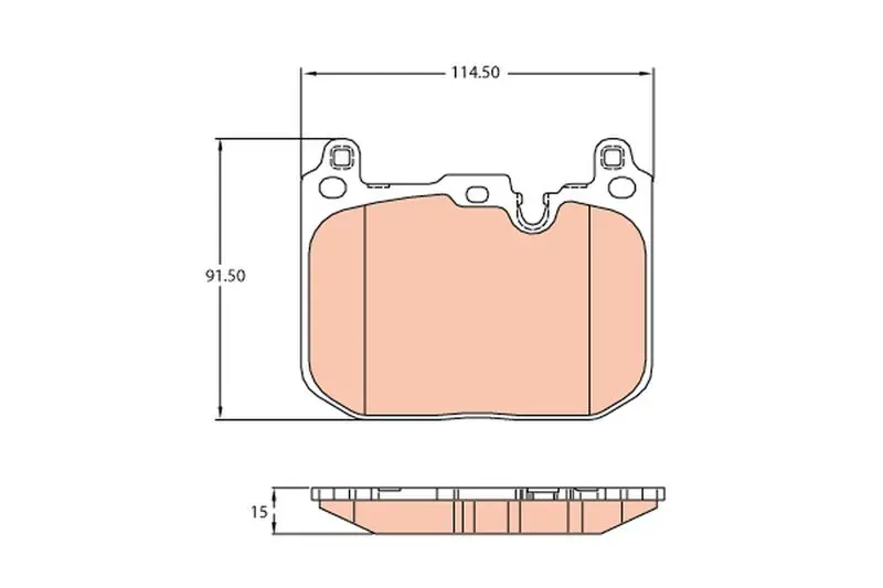 Handler.Part Brake pad set, disc brake TRW GDB2137 1