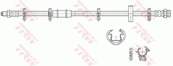 Handler.Part Brake hose TRW PHB217 2