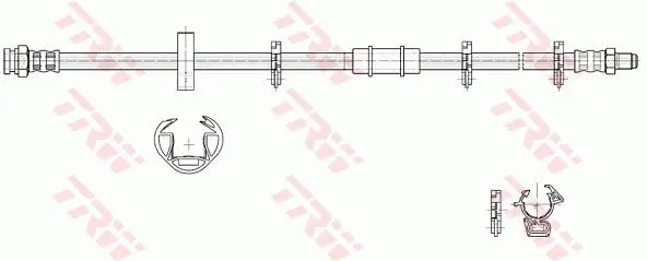 Handler.Part Brake hose TRW PHB243 2