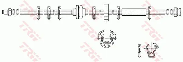 Handler.Part Brake hose TRW PHB290 2