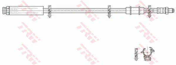 Handler.Part Brake hose TRW PHB292 2