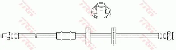 Handler.Part Brake hose TRW PHB327 2