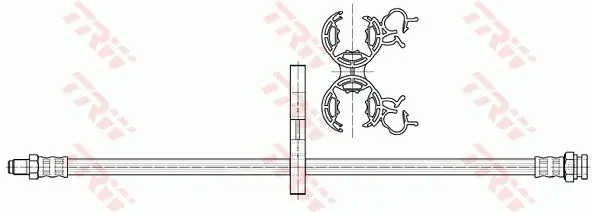 Handler.Part Brake hose TRW PHB487 2