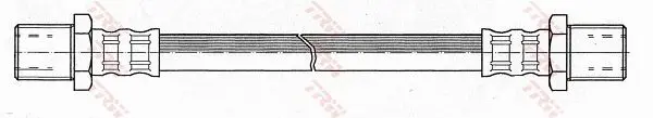 Handler.Part Brake hose TRW PHD1032 2