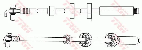 Handler.Part Brake hose TRW PHD1065 2