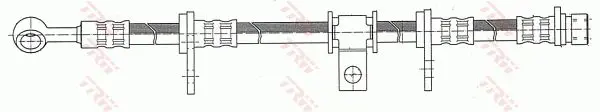 Handler.Part Brake hose TRW PHD136 2