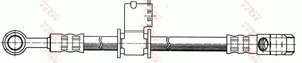 Handler.Part Brake hose TRW PHD150 2