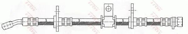 Handler.Part Brake hose TRW PHD187 2