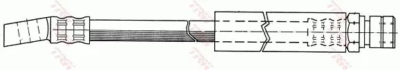 Handler.Part Brake hose TRW PHD243 2