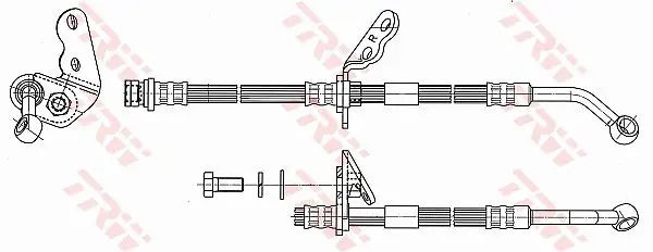 Handler.Part Brake hose TRW PHD7085 2