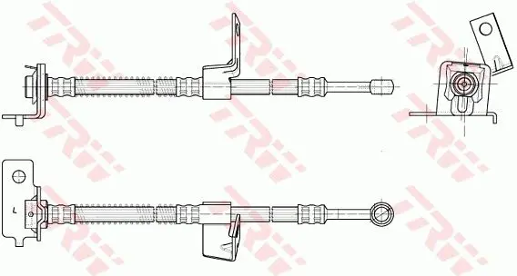 Handler.Part Brake hose TRW PHD954 2