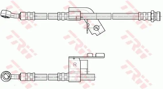 Handler.Part Brake hose TRW PHD957 2