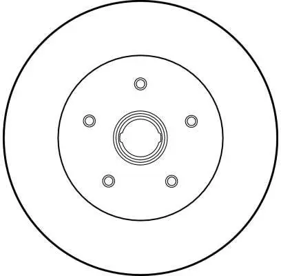 Handler.Part Brake disc TRW DF1524S 2