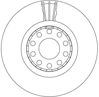 Handler.Part Brake disc TRW DF4125S 2